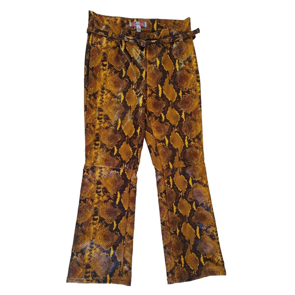 NWOT Urban Outfitters Leah Faux Leather Python Snake Print Pants Size US 4